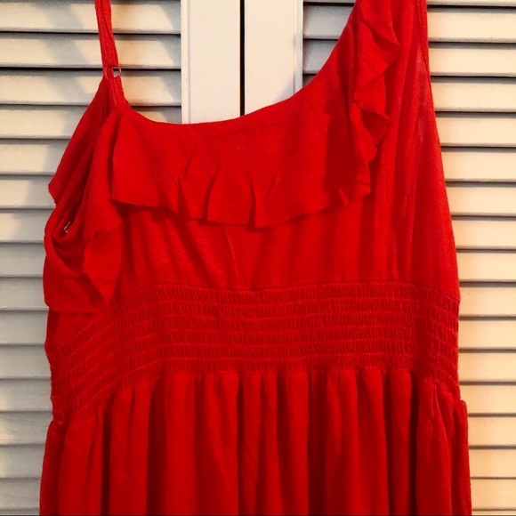 Guess Coral Red Summer Dress, Large - Picture 5 of 6